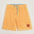 Contrast Color Swim Beach Shorts Boy's pure color print beach shorts Factory